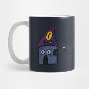 Adorable Cartoon hunted house Mug